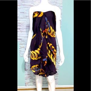 NIKIBIKI• Strapless Chain Print Dress/ (S)